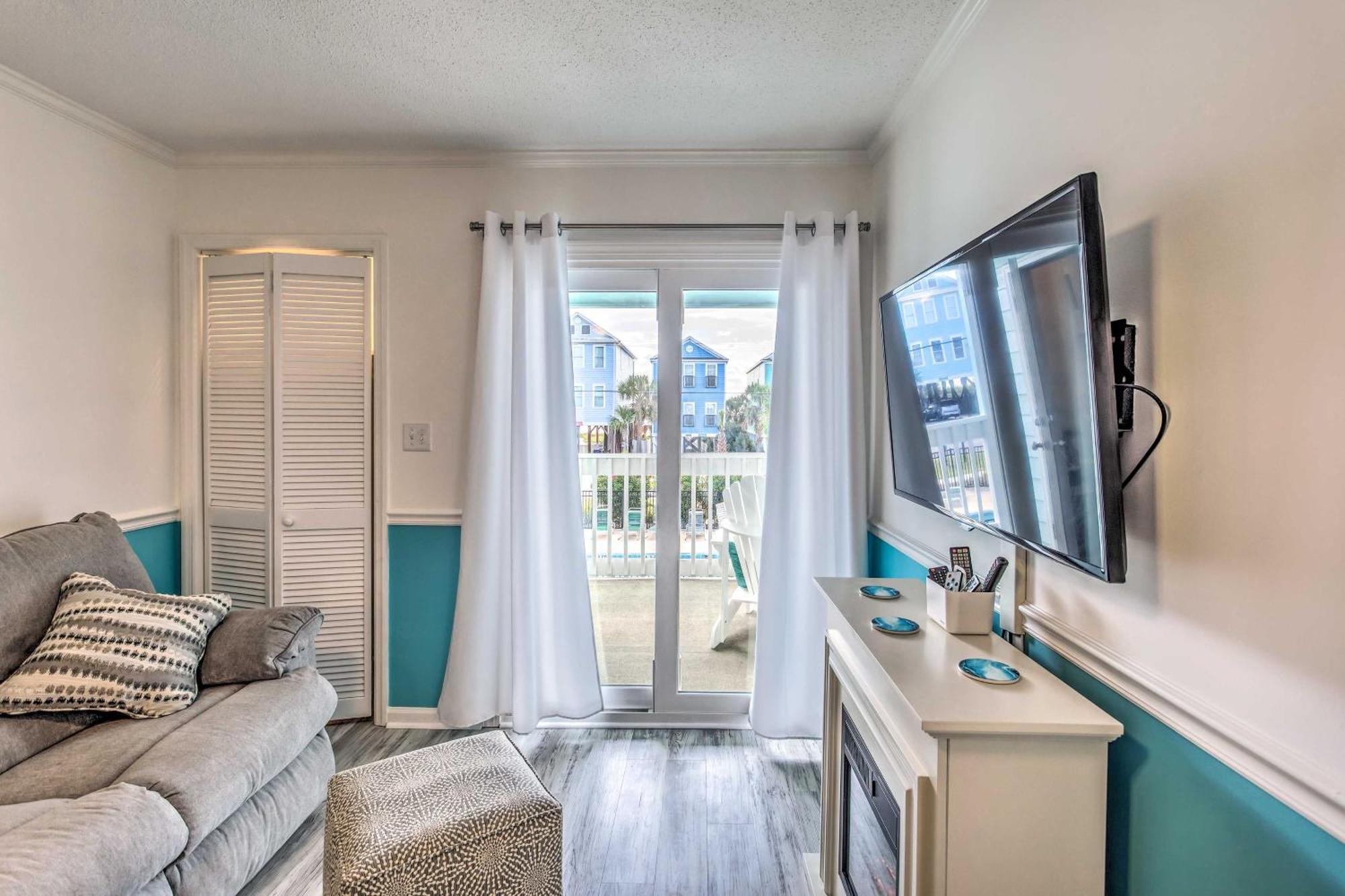 מירטל ביץ' Surfside Beach Escape With Pool - Walk To Ocean! מראה חיצוני תמונה